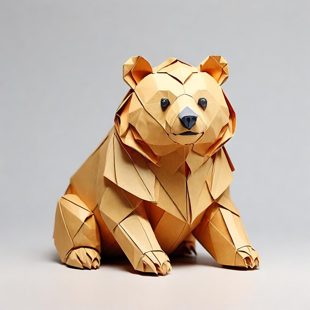 Photo cute bear paper craft origami