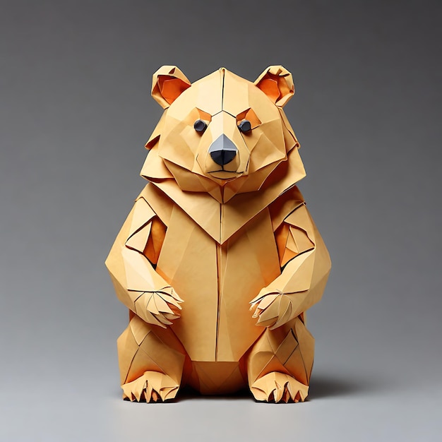 Photo cute bear paper craft origami