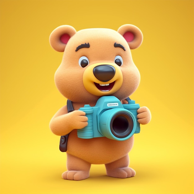 cute bear portrait