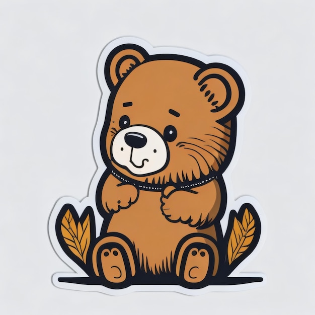 Cute Bear Sticker 4