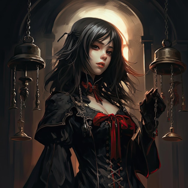 Cute and Beautiful Anime Vampire Girl