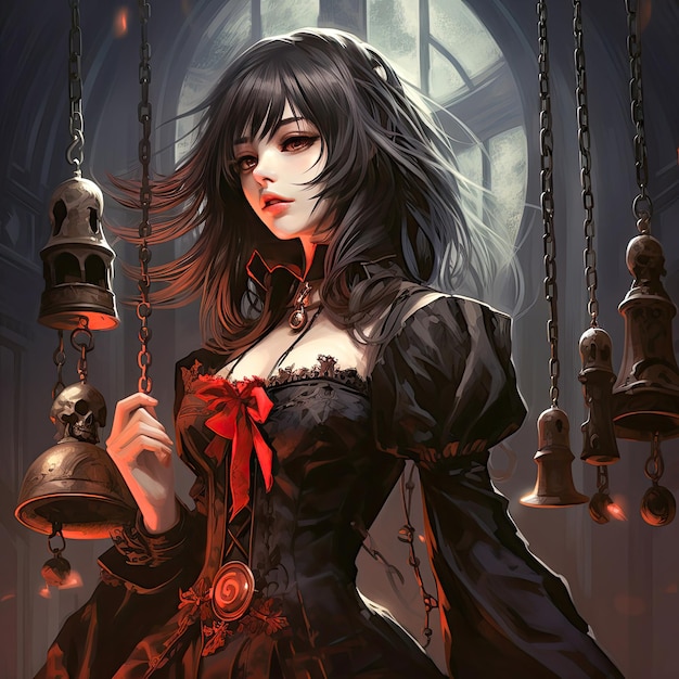 Cute and Beautiful Anime Vampire Girl