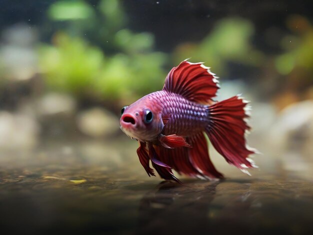 Cute beautiful betta fish for aquarium