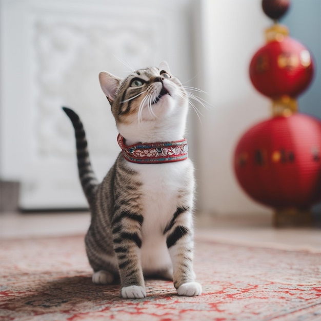 A Cute And Beautiful Chinese Shorthair Fat Kitten