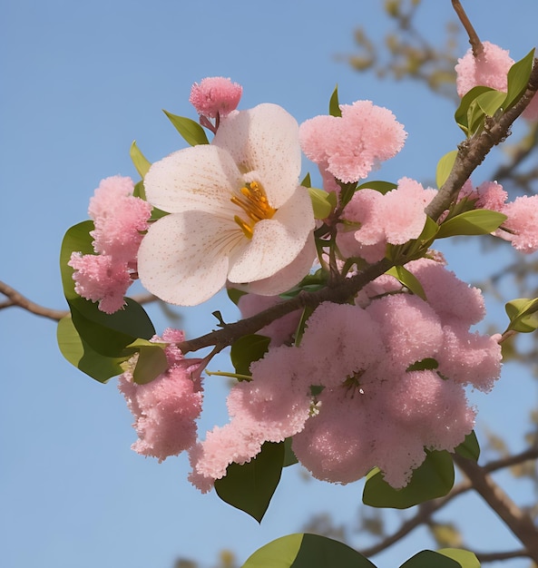 Cute Beautiful flower on tree