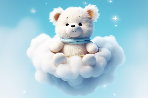 Cute and beautiful image of bear AI Generated illustration