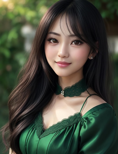 Premium AI Image | A cute beautiful woman face Photo Ai Generated