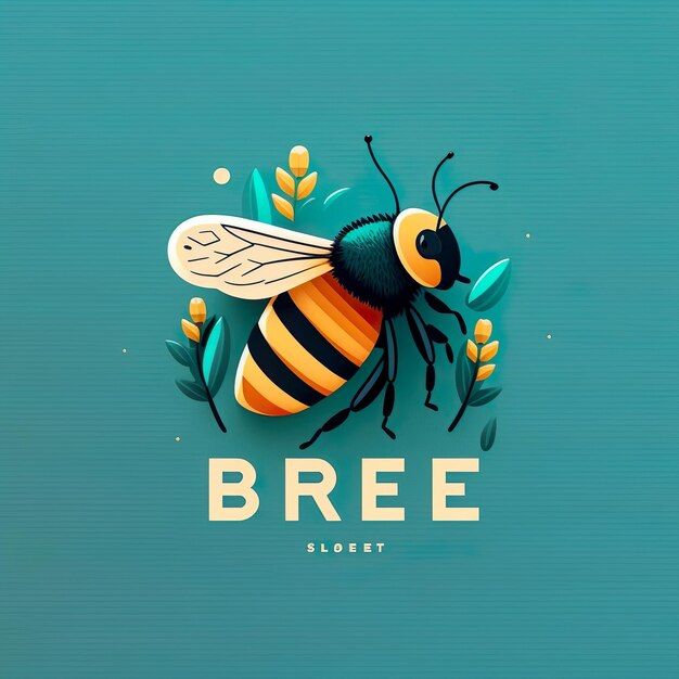 Cute bee flying cartoon vector icon illustration animal nature icon concept isolated premium vector