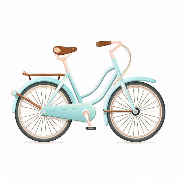 Photo cute bicycle icon urban eco vehicle