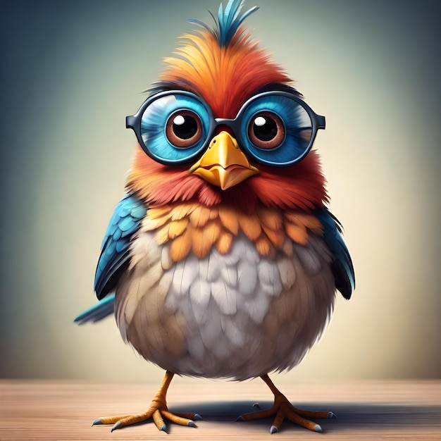 Cute Bird Caricature