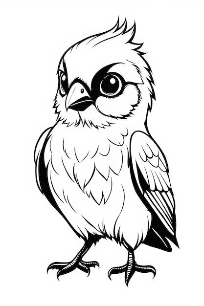 Cute bird Coloring Page