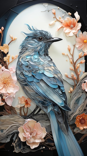 Cute bird illustration