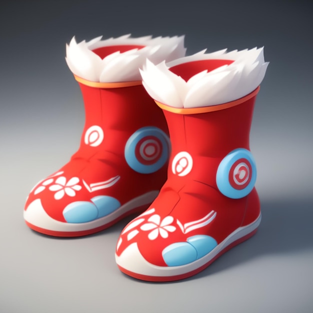 Cute boots used for game ideas