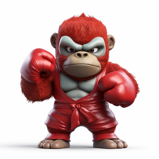 Photo cute boxer monkey