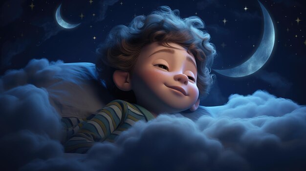 Cute boy cartoon cute hd background