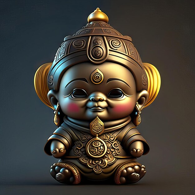 Photo cute buddha statue