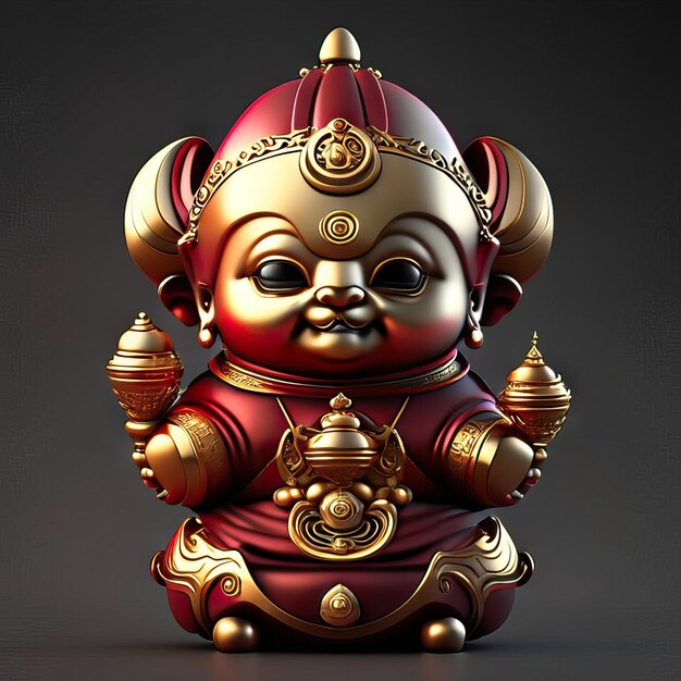 Photo cute buddha statue