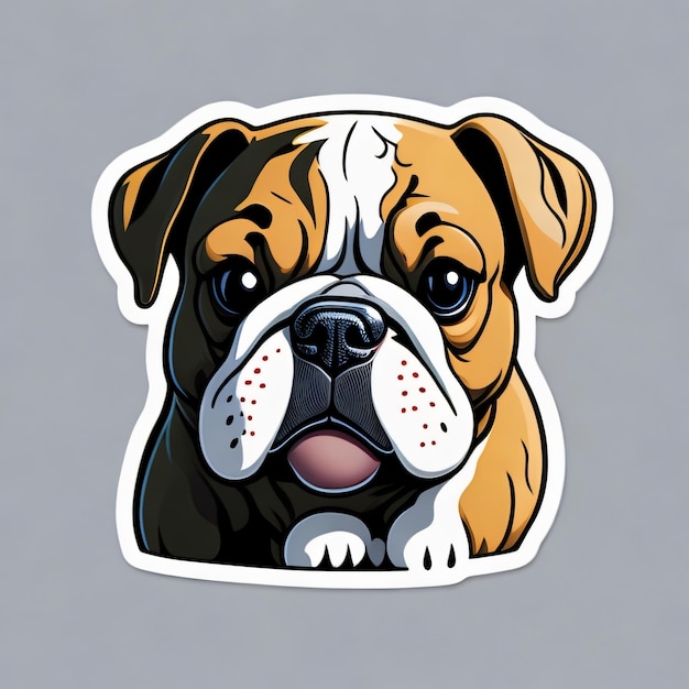 Cute Bulldog Sticker 5