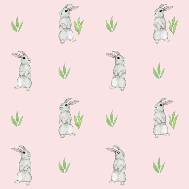 cute bunny digital paper, bunny seamless pattern, , kids scrapbook paper