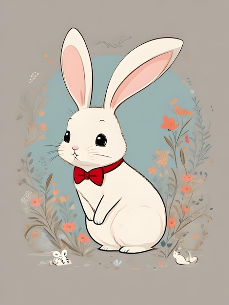 Cute bunny illustration