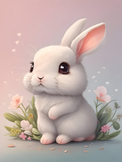 Cute bunny illustration