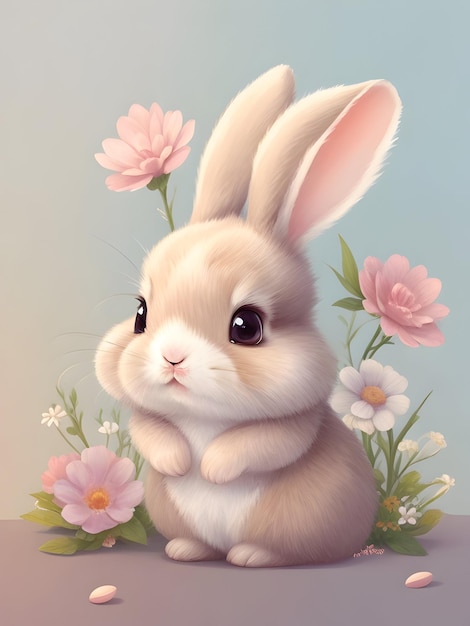 귀여운 토끼 그림