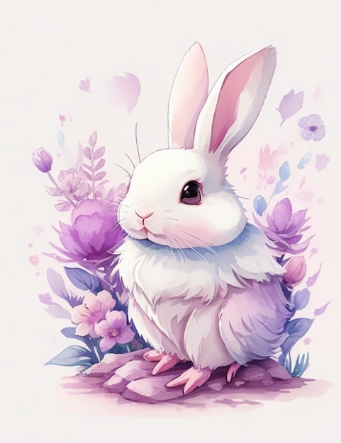 Cute bunny illustration