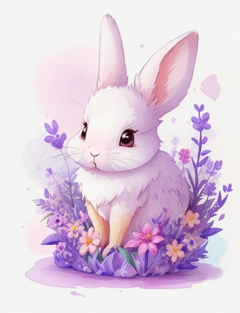 Cute bunny illustration