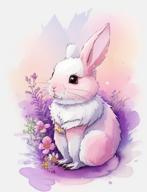 Cute bunny illustration