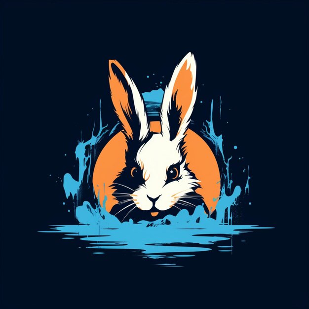 Cute bunny vector