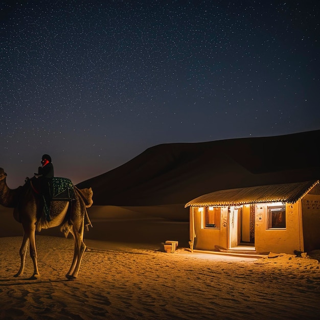 A cute camel in the Ghost City in Xinjiang China