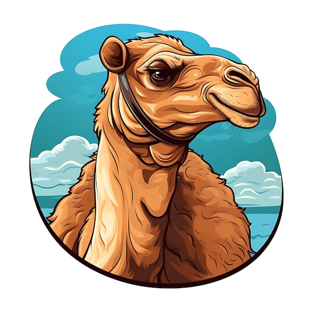 cute camel vector illustration for t shirt design stocker logo banner etc