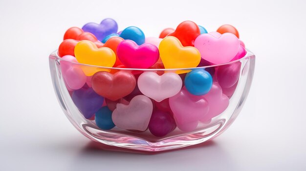 Cute candy hear heap of hearts Generative Ai