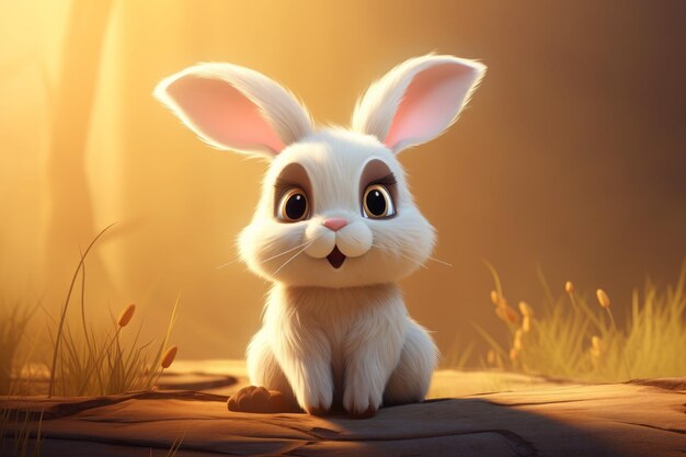 Cute cartoon bunny