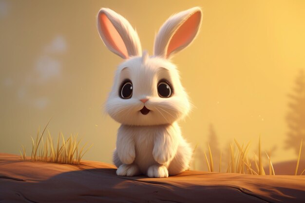 Cute cartoon bunny