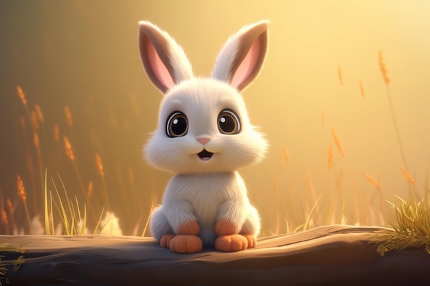 Cute cartoon bunny