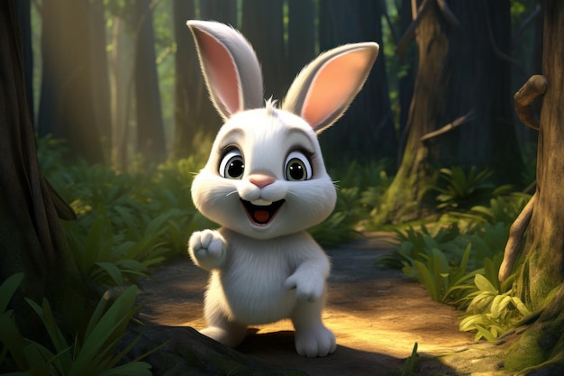 Cute cartoon bunny