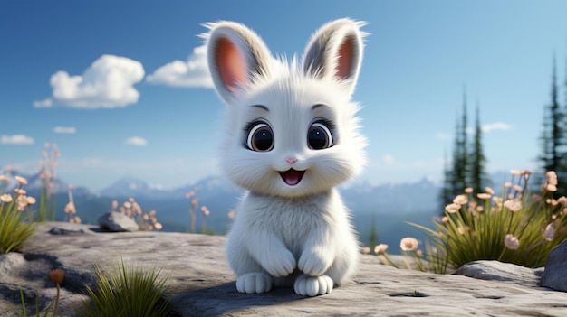 Cute cartoon bunny