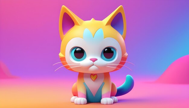 Cute Cartoon Cat