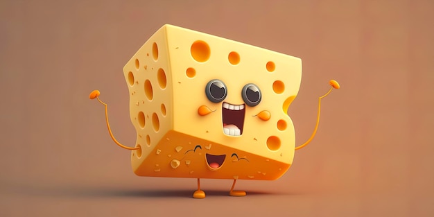 Cute Cartoon cheese character