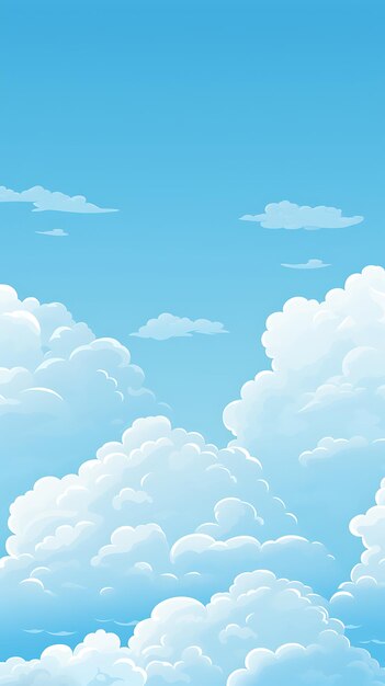 Photo cute cartoon cloud mobile wallpaper