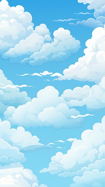 Photo cute cartoon cloud mobile wallpaper