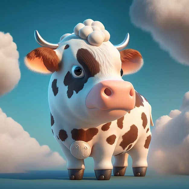 Cute Cartoon Cow