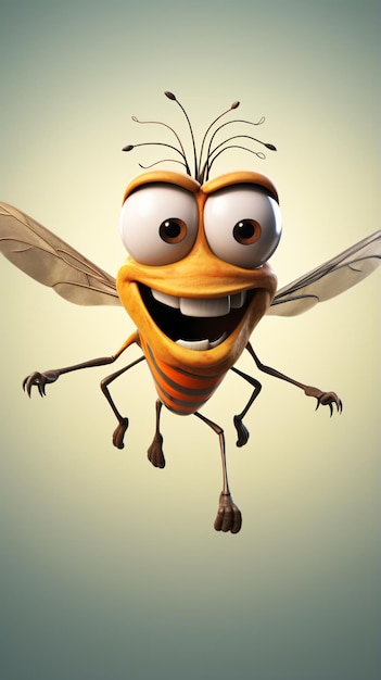 Cute cartoon fly character