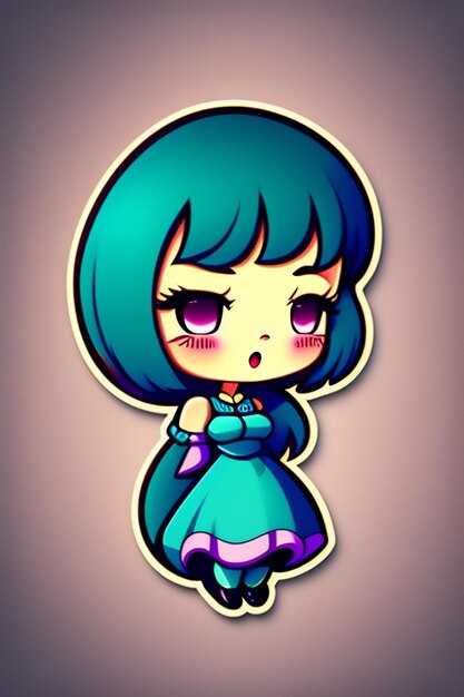 cute_cartoon_girl_sticker_1 jpg