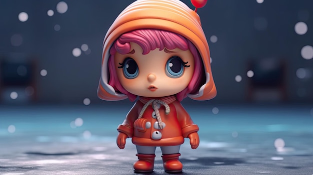 cute cartoon girl