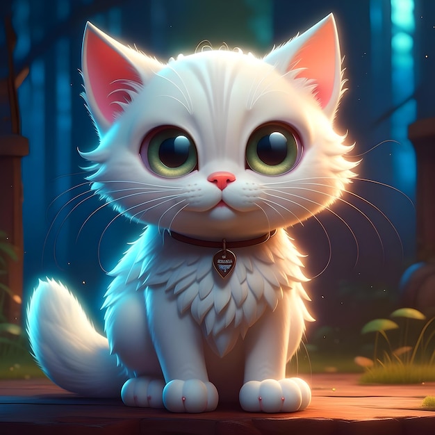 Cute cartoon kittens