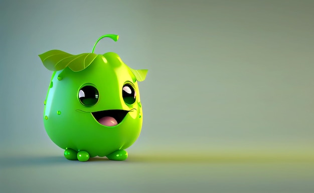 Cute Cartoon Lime Character