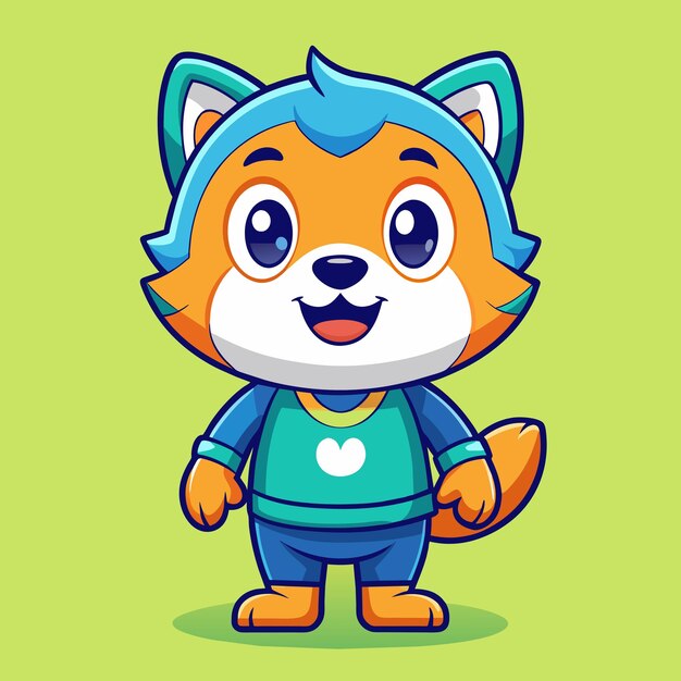 Cute Cartoon Mascot Illustration Style