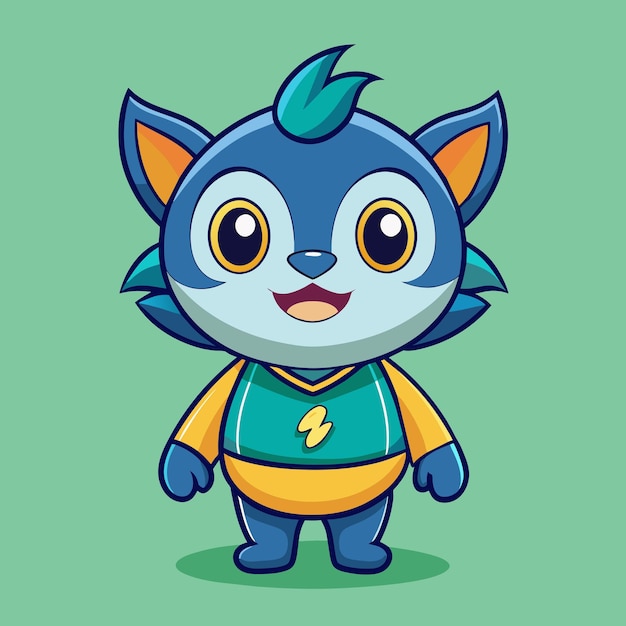 Cute cartoon mascot illustration style